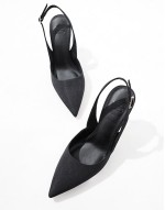 Samber 2 slingback stiletto heels in black