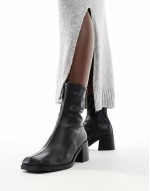 Ranger smart mid-heel boots in black
