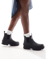 Nimbus chunky wellington boots in black exclusive to asos