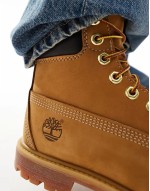 6 inch premium boots in wheat nubuck leather