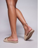 Sandal with Starfish in Natural Raffia